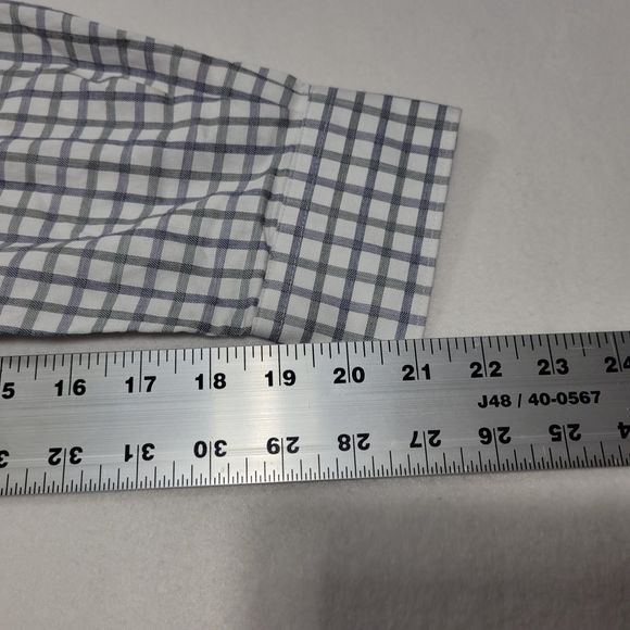 Jhane Barnes Men's Long Sleeve Button Up Slim Fit Plaid Shirt XL - Picture 10 of 11